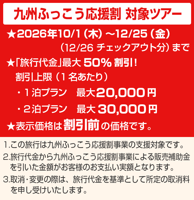 しま旅滞在事業の旅行代金割引額