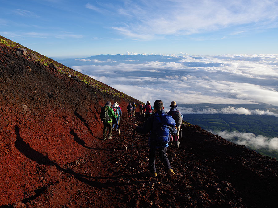 富士山吉田ルートの下山道