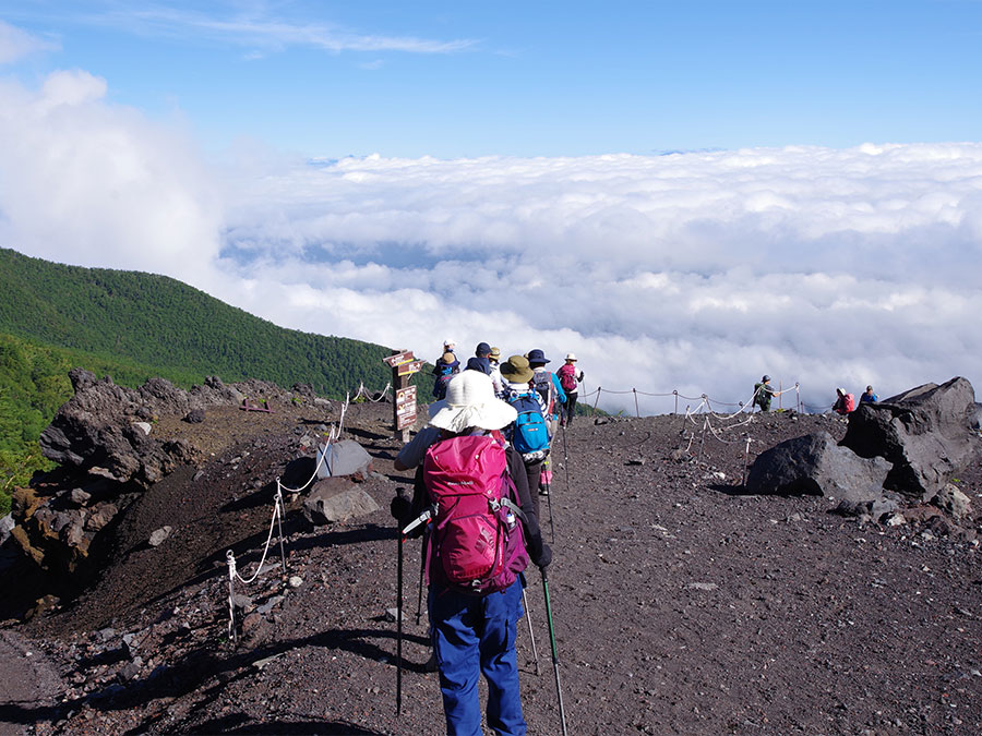 吉田ルート下山道