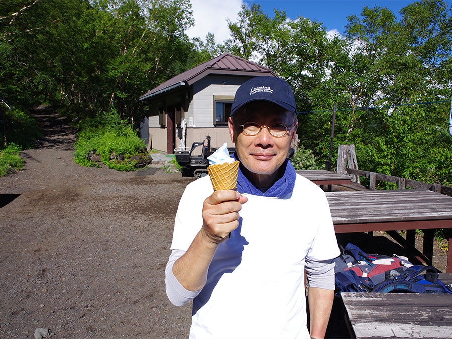 静観荘のソフトクリーム