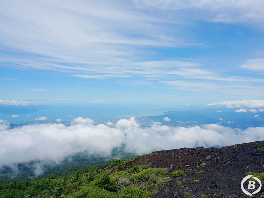 富士宮ルート　六合目からの景色