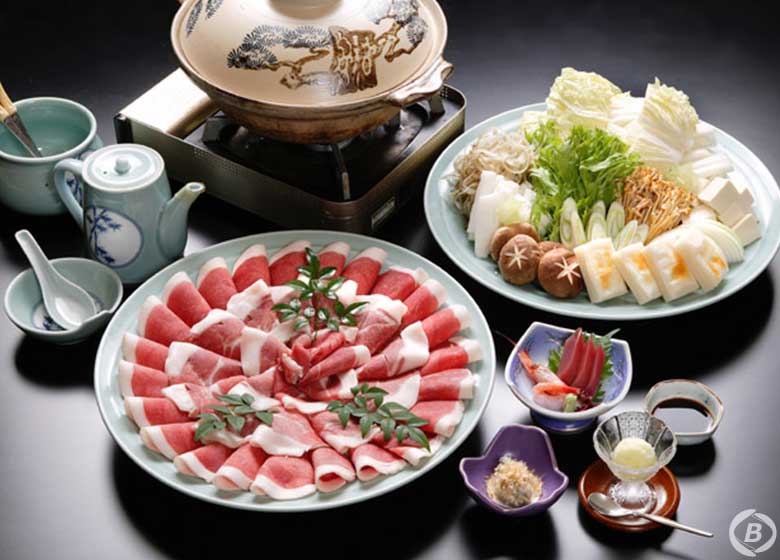 美里の湯かじか荘・ぼたん鍋