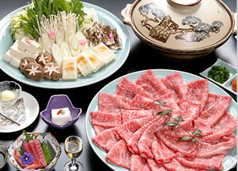 美里の湯かじか荘・熊野牛しゃぶしゃぶ