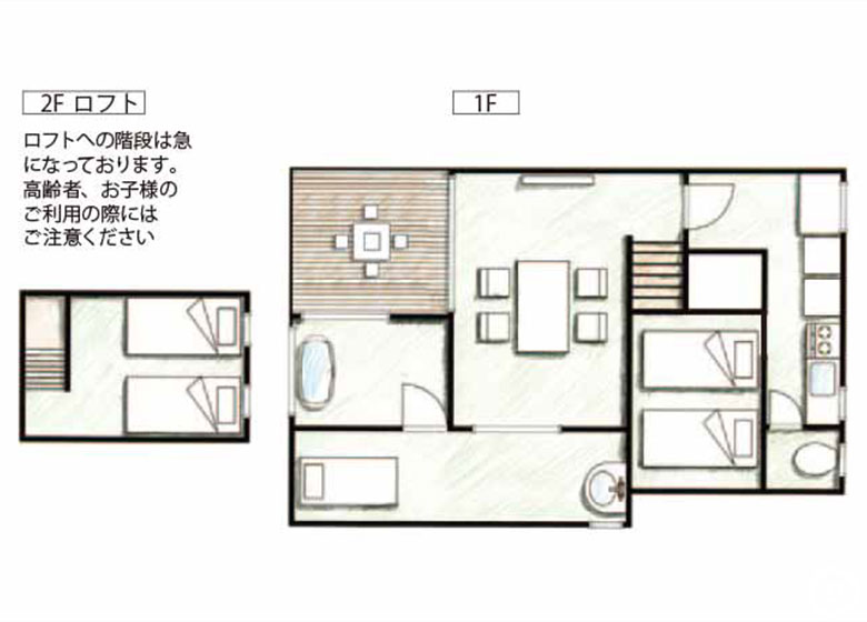 コテージC・間取り図