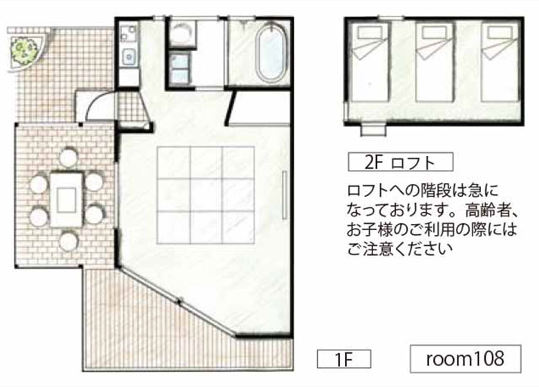 スタンダードタイプAガーデンコテージ・間取り図
