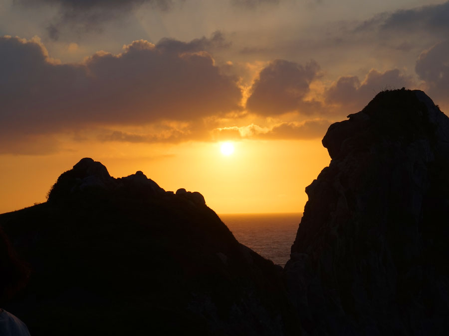 猿岩の夕陽