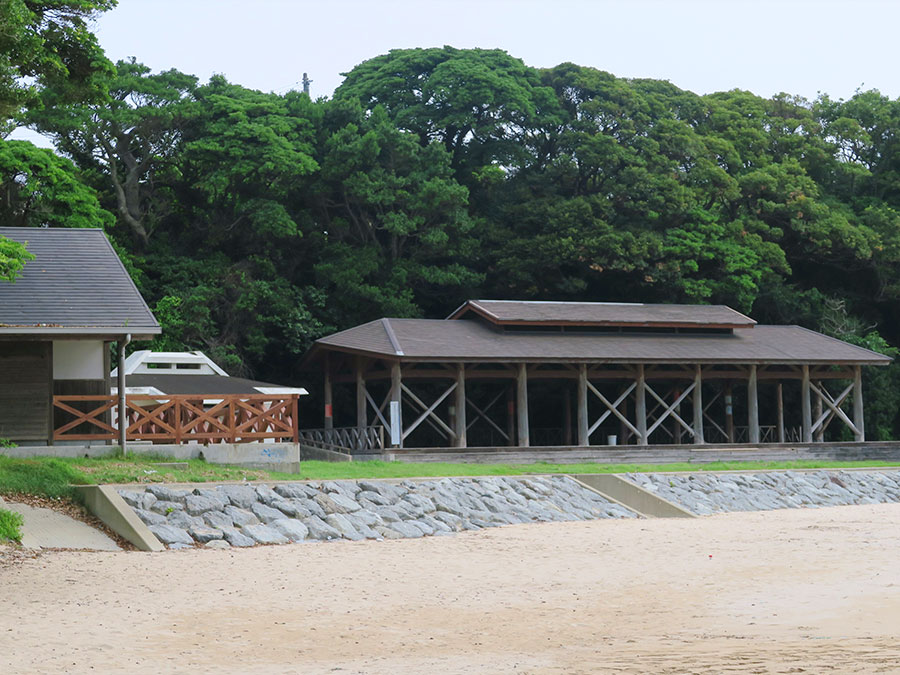 三宇田浜海水浴場のキャンプ場