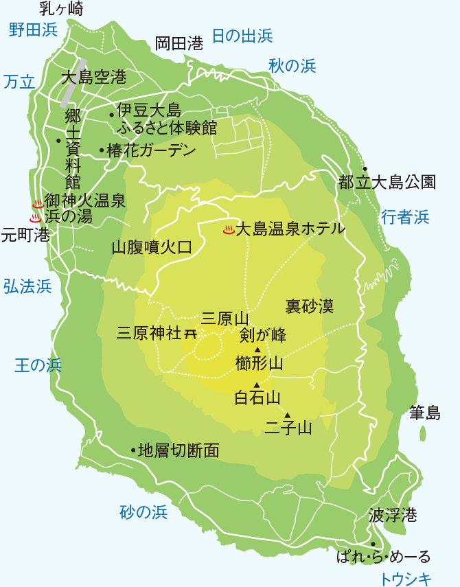 伊豆大島MAP