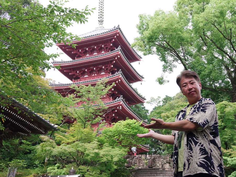 竹林寺の五重塔