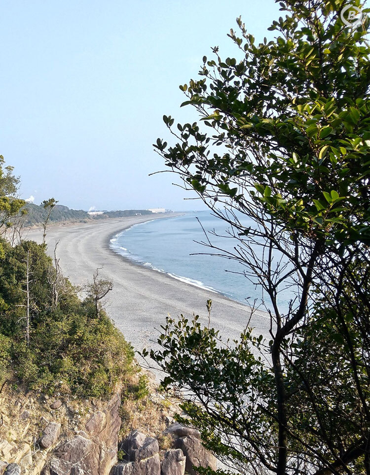 熊野古道から見える海岸