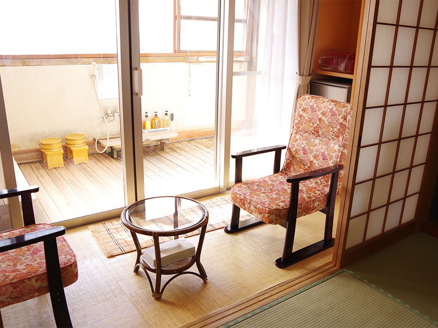 ホテル天山閣海ゆぅ庭の露天風呂付和室