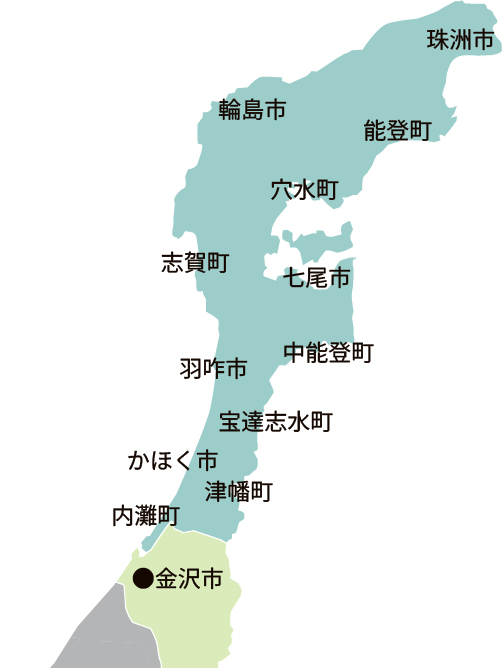 [能登12市町のマップ]