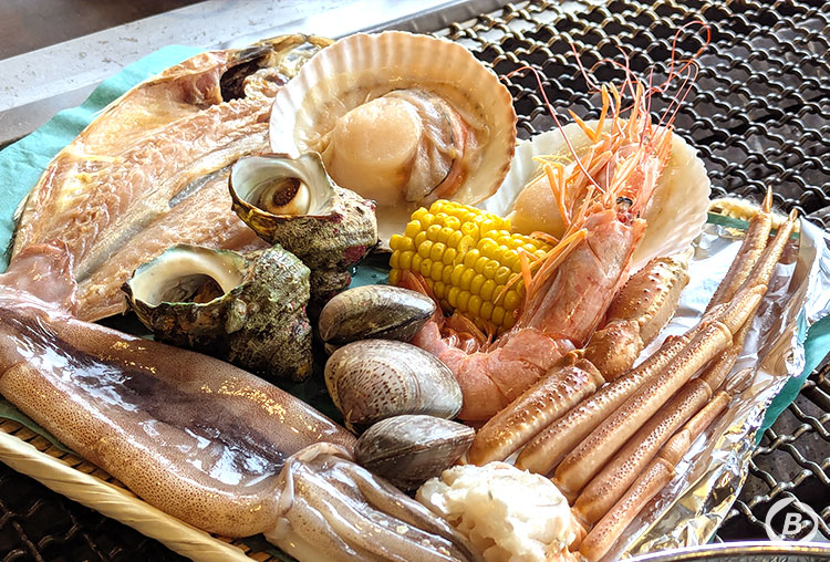 能登食祭市場・浜焼き