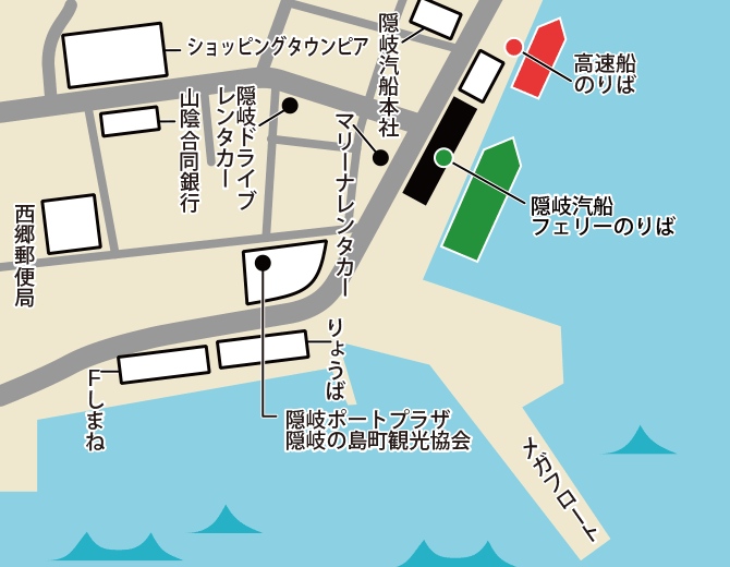 西郷港MAP