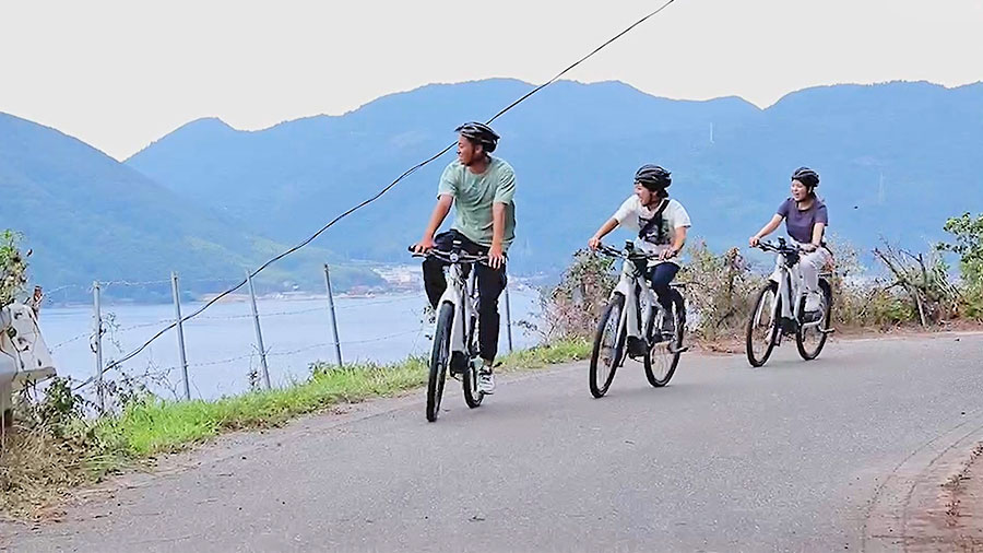 海士町でのE-BIKE体験