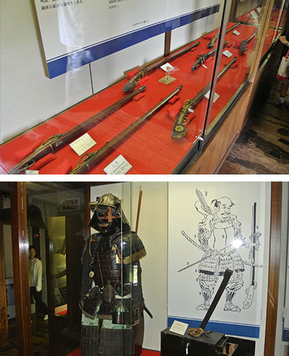 松本城・鉄砲や甲冑が展示