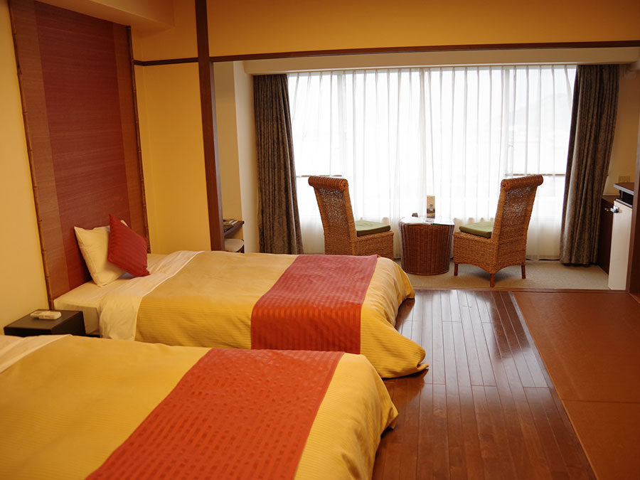 ベイリゾートホテル小豆島のモダンツイン客室例