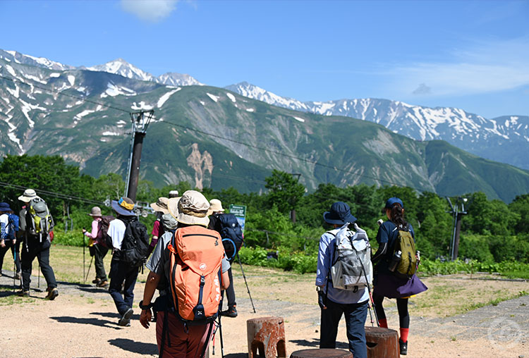 白馬五竜・アルプス平からの景色
